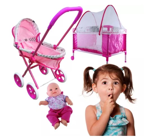 Miniatura 1 de Combo de coche cuna y bebé niñas